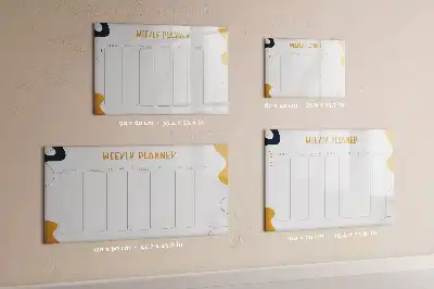 Wochenplaner beschreibbare Magnettafel