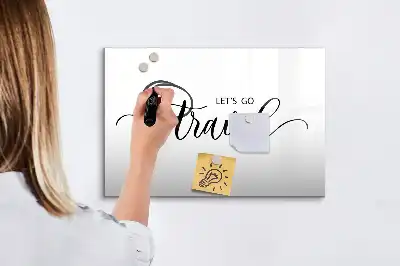 Beschreibbare Magnettafel Motiv Reisen