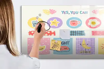 Schulplaner mit magnetischer Schreibfläche