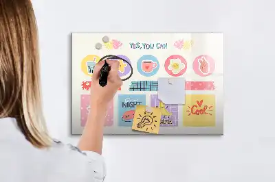 Schulplaner mit magnetischer Schreibfläche