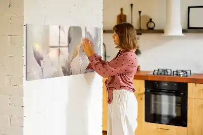 Beschreibbare Magnettafel mit Aquarell-Pflanzen-Motiv
