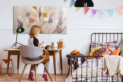 Beschreibbare Magnettafel mit Aquarell-Pflanzen-Motiv