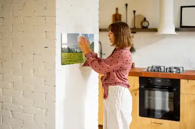 Schreib-Magnettafel mit Motiv Berge und Ebene