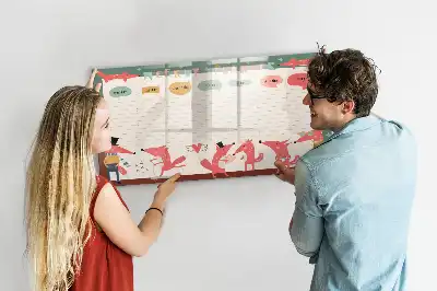 Wochenplaner für Kinder beschreibbare Magnettafel