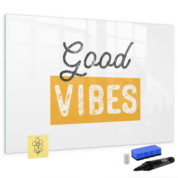 Schreib-Magnettafel mit inspirierendem Spruch