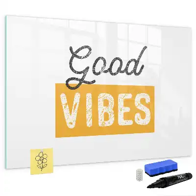 Schreib-Magnettafel mit inspirierendem Spruch