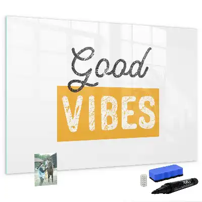 Schreib-Magnettafel mit inspirierendem Spruch