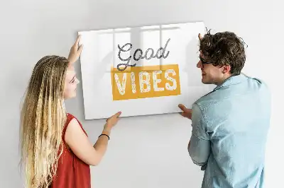 Schreib-Magnettafel mit inspirierendem Spruch