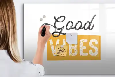 Schreib-Magnettafel mit inspirierendem Spruch