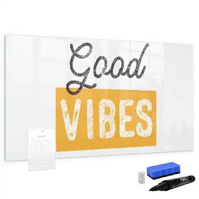 Schreib-Magnettafel mit inspirierendem Spruch