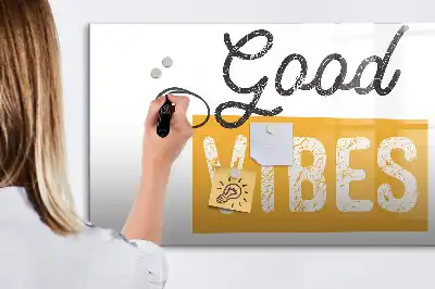 Schreib-Magnettafel mit inspirierendem Spruch
