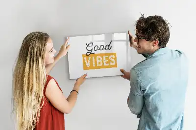 Schreib-Magnettafel mit inspirierendem Spruch