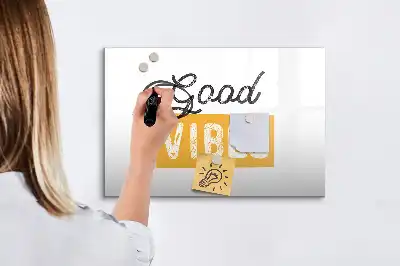 Schreib-Magnettafel mit inspirierendem Spruch