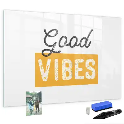 Schreib-Magnettafel mit inspirierendem Spruch