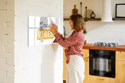 Schreib-Magnettafel mit inspirierendem Spruch
