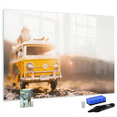 Schreib-Magnettafel Urlaub mit dem Auto