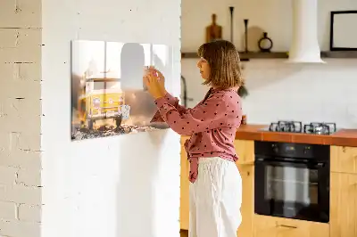 Schreib-Magnettafel Urlaub mit dem Auto