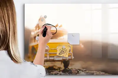 Schreib-Magnettafel Urlaub mit dem Auto