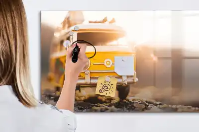 Schreib-Magnettafel Urlaub mit dem Auto
