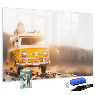Schreib-Magnettafel Urlaub mit dem Auto
