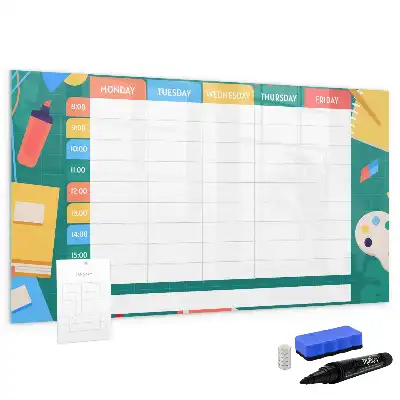 Stundenplan beschreibbare Magnettafel