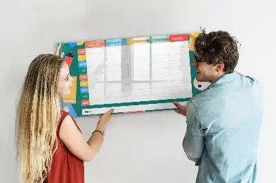 Stundenplan beschreibbare Magnettafel
