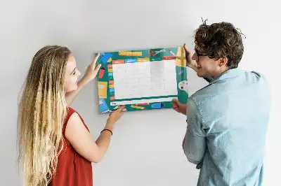 Stundenplan beschreibbare Magnettafel
