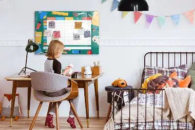 Stundenplan beschreibbare Magnettafel
