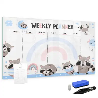 Wochenplaner für Kinder beschreibbare Magnettafel