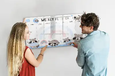 Wochenplaner für Kinder beschreibbare Magnettafel