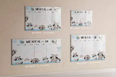 Wochenplaner für Kinder beschreibbare Magnettafel