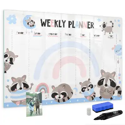 Wochenplaner für Kinder beschreibbare Magnettafel