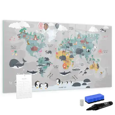 Schreib-Magnettafel Comic-Karte