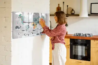 Schreib-Magnettafel Comic-Karte