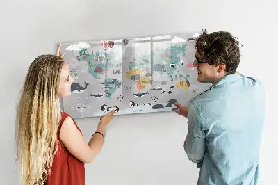 Schreib-Magnettafel Comic-Karte