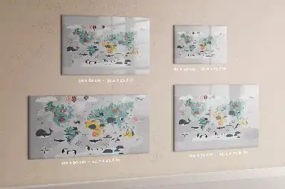 Schreib-Magnettafel Comic-Karte