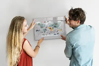 Schreib-Magnettafel Comic-Karte