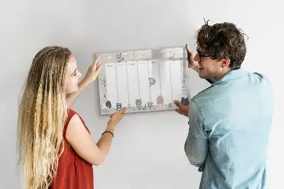 Schreib-Magnettafel als Tier-Wochenplaner
