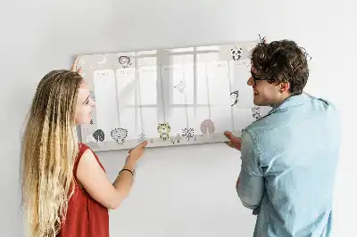 Magnettafel beschreibbar für die Wochenplanung