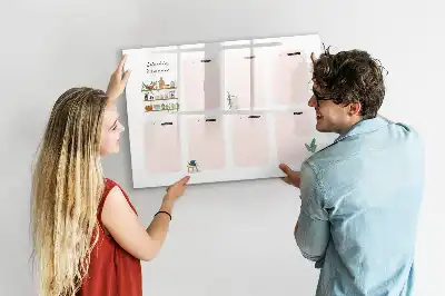 Wochenplaner als magnetische Schreibtafel
