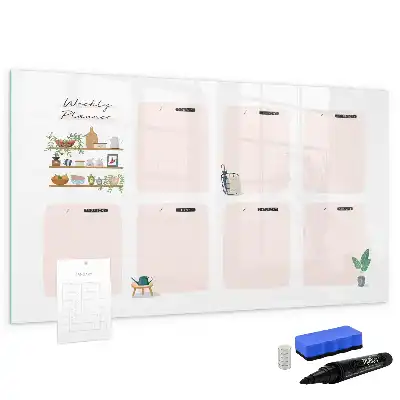 Wochenplaner als magnetische Schreibtafel