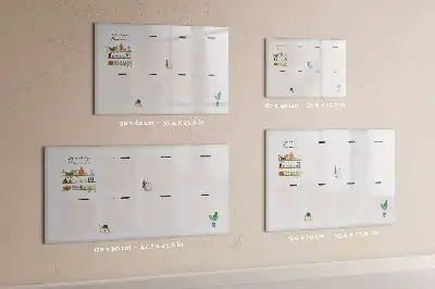 Wochenplaner als magnetische Schreibtafel