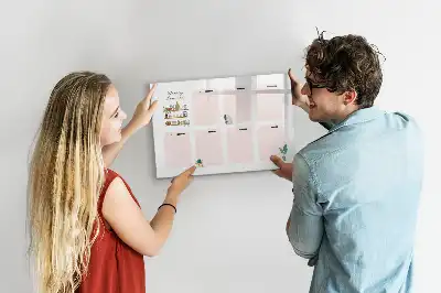 Wochenplaner als magnetische Schreibtafel