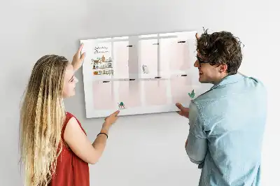 Wochenplaner als magnetische Schreibtafel