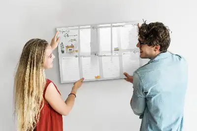 Beschreibbare Magnettafel gemütlicher Wochenplaner