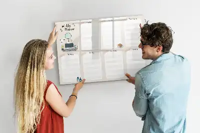 Wochenplaner als magnetische Schreibtafel