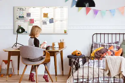 Wochenplaner als magnetische Schreibtafel