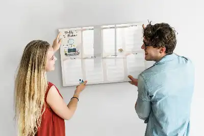 Wochenplaner als magnetische Schreibtafel