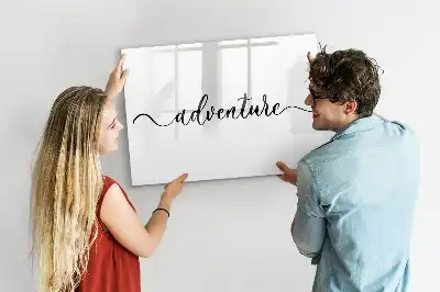 Beschreibbare Magnettafel Text Abenteuer
