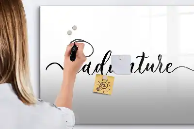 Beschreibbare Magnettafel Text Abenteuer